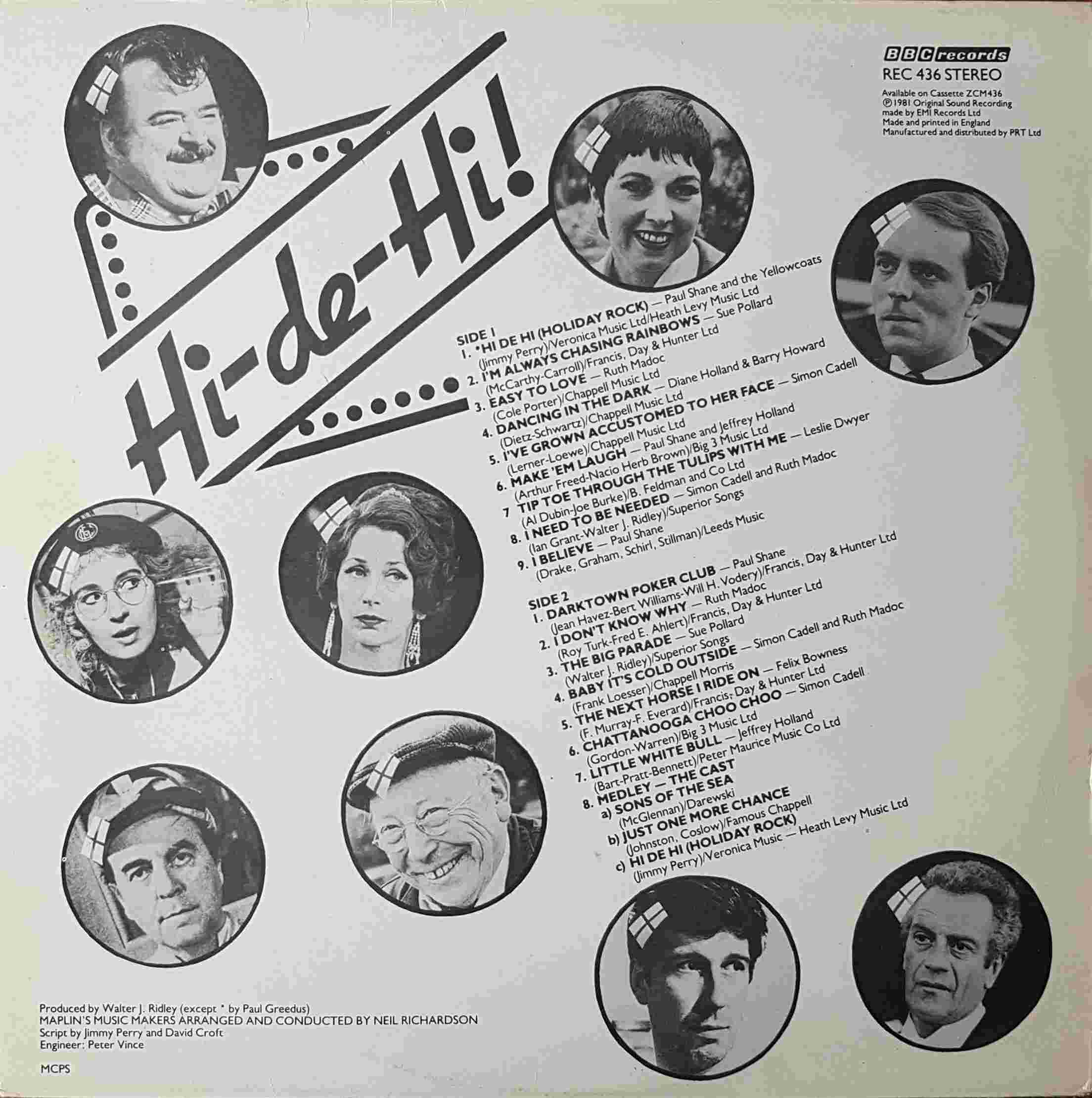 Picture of REC 436 Hi - de - hi by artist Various from the BBC records and Tapes library